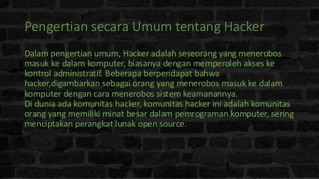 Definisi hacker