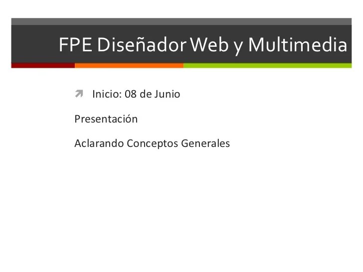 Curso Fpe Diseno Web Mod 1 Teoria Y Planificacion