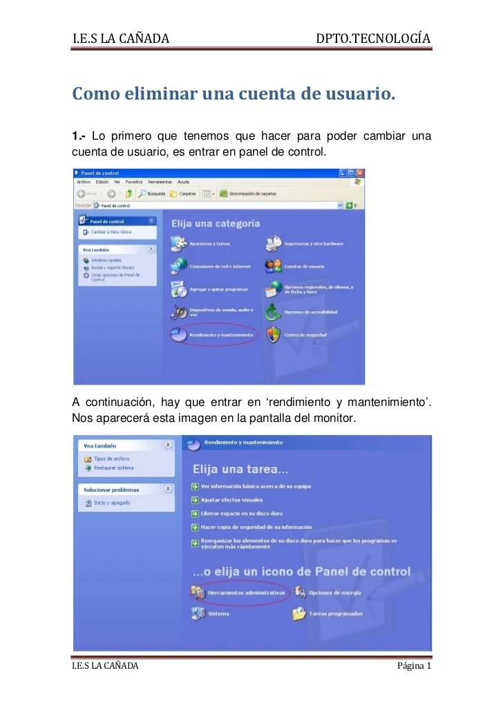 Tutorial Como Eliminar Una Cuenta De Usuario