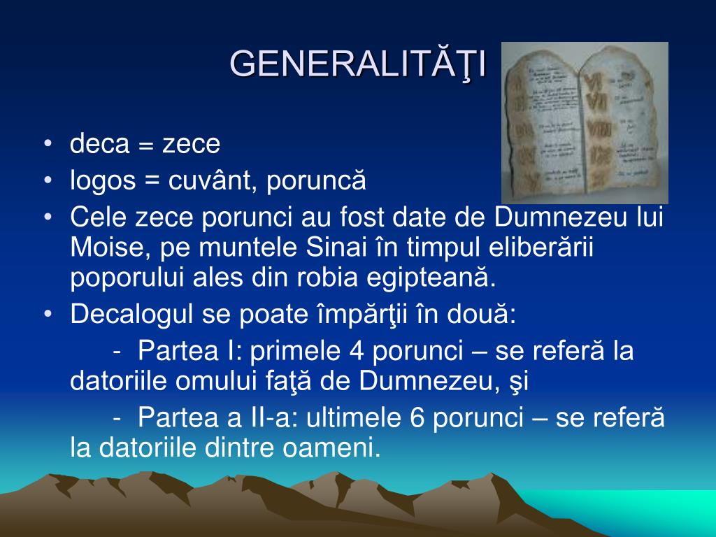 Ppt Decalogul Powerpoint Presentation Free Download Id 4739036
