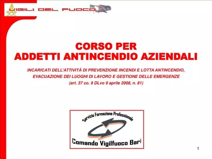 Ppt - Corso Per Addetti Antincendio Aziendali Powerpoint Presentation, Free Download - Id:4854345 540_x_720_jpg