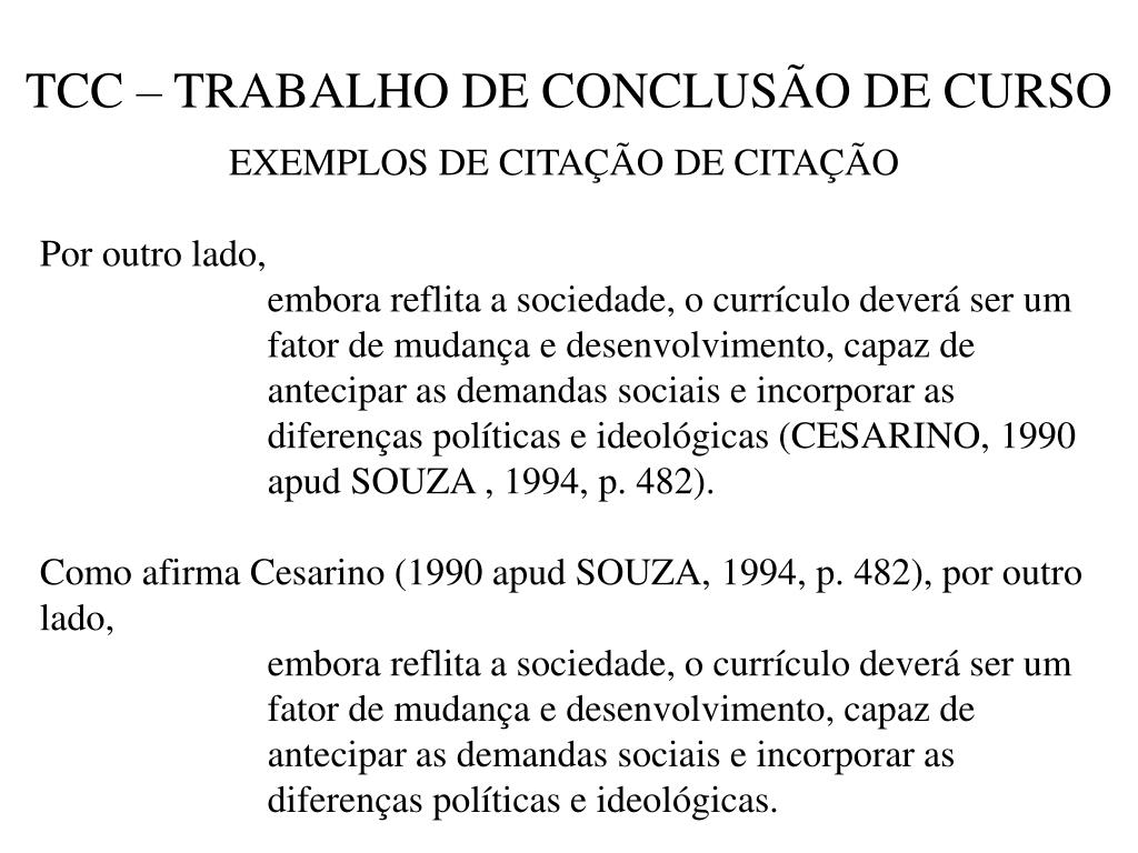Ppt Tcc Trabalho De Conclusao De Curso Powerpoint Presentation Free Download Id 5418100