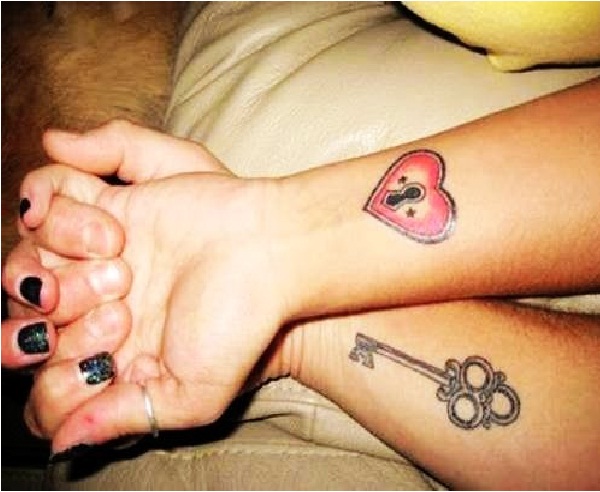 Lock And Key-Amazing 3D Wrist Tattoos 492_x_600_jpg