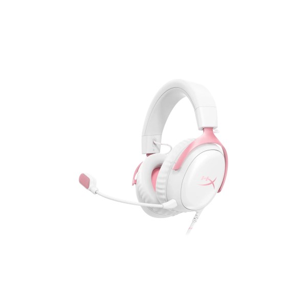 Aur HyperX Cloud III Cableado - (Blanco/Rosa)