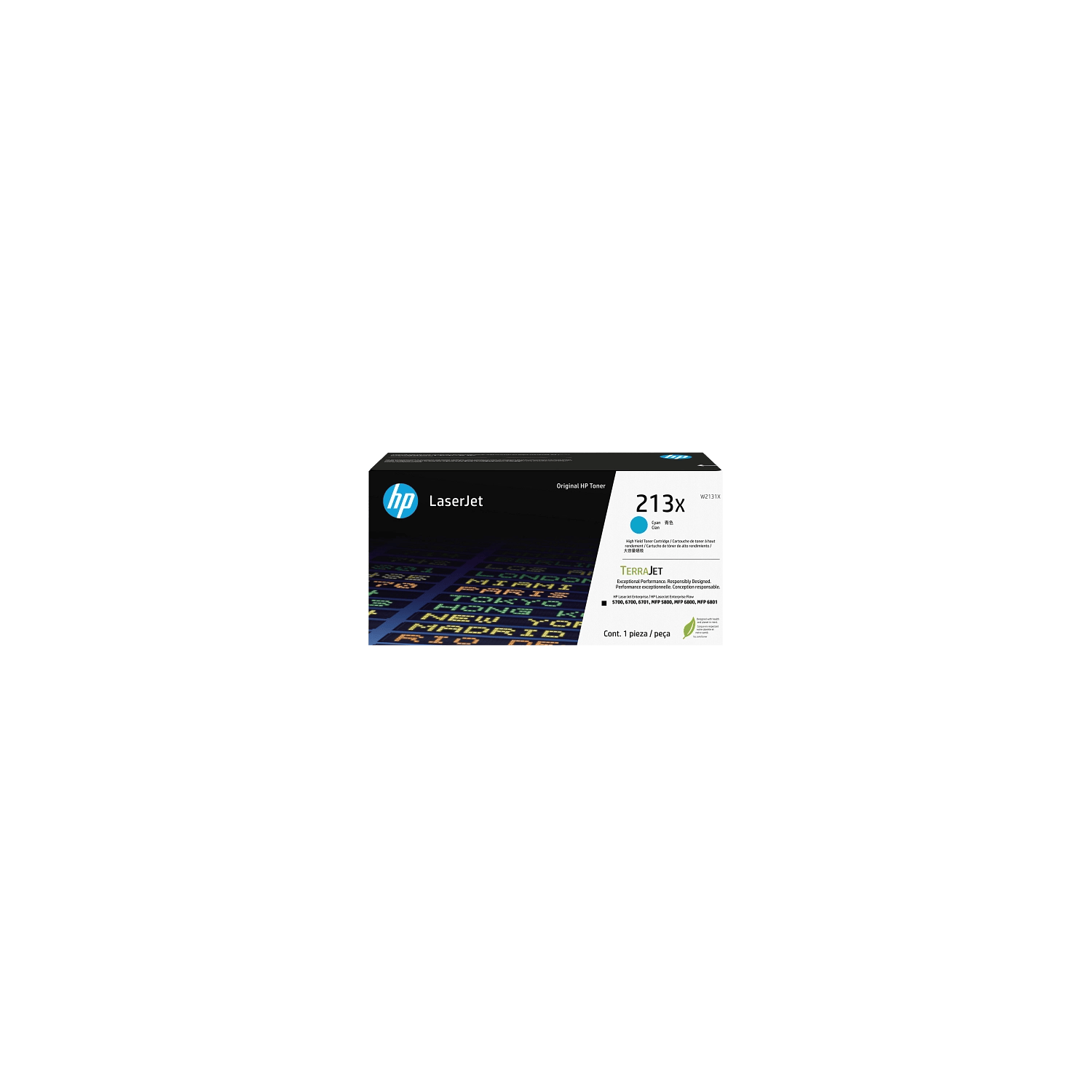 Toner HP 213X Cian Alto rendimiento Toner HP 213X Cian Alto rendimiento