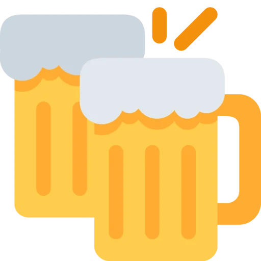 Jarras De Cerveza Brindando Emoji