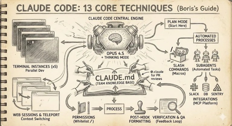 Claude Code 創辦人 Boris 親授分享的 13 條核心技巧（補充個人簡短評註）