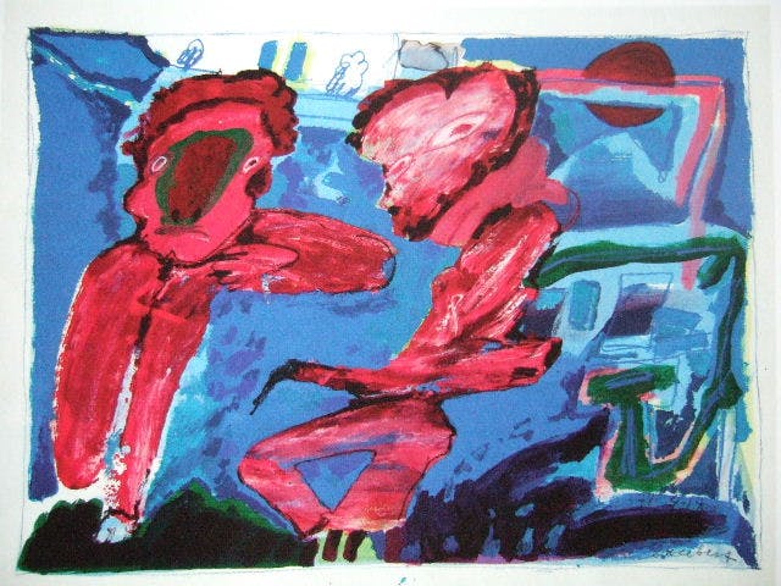 Lucebert Grote Gemengde Techniek 100 X 75 Cm Gecertificeerd Verkocht Kunstveiling Nl