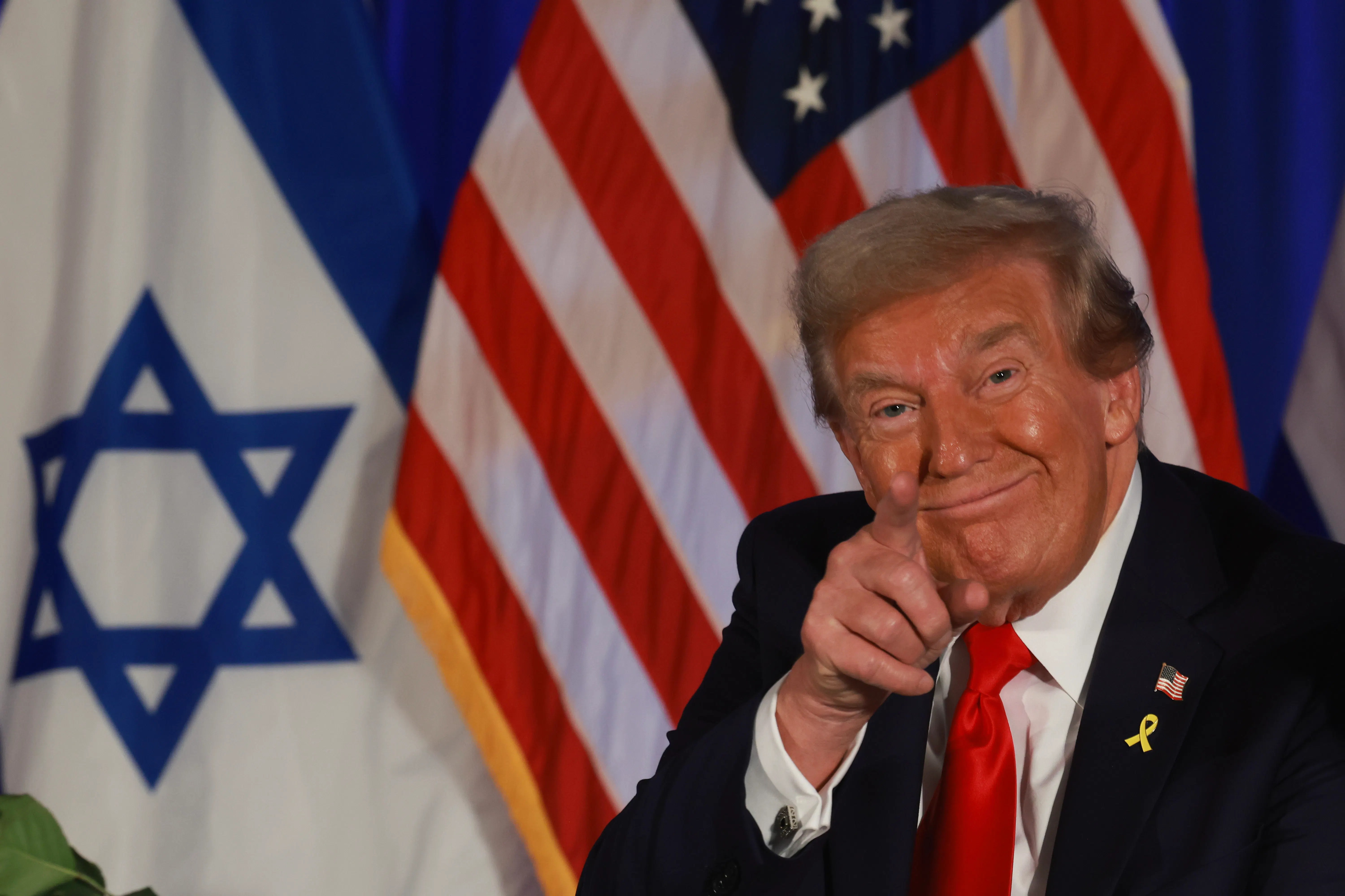 Trump Manages to Makes October 7 Memorial Service All About Him