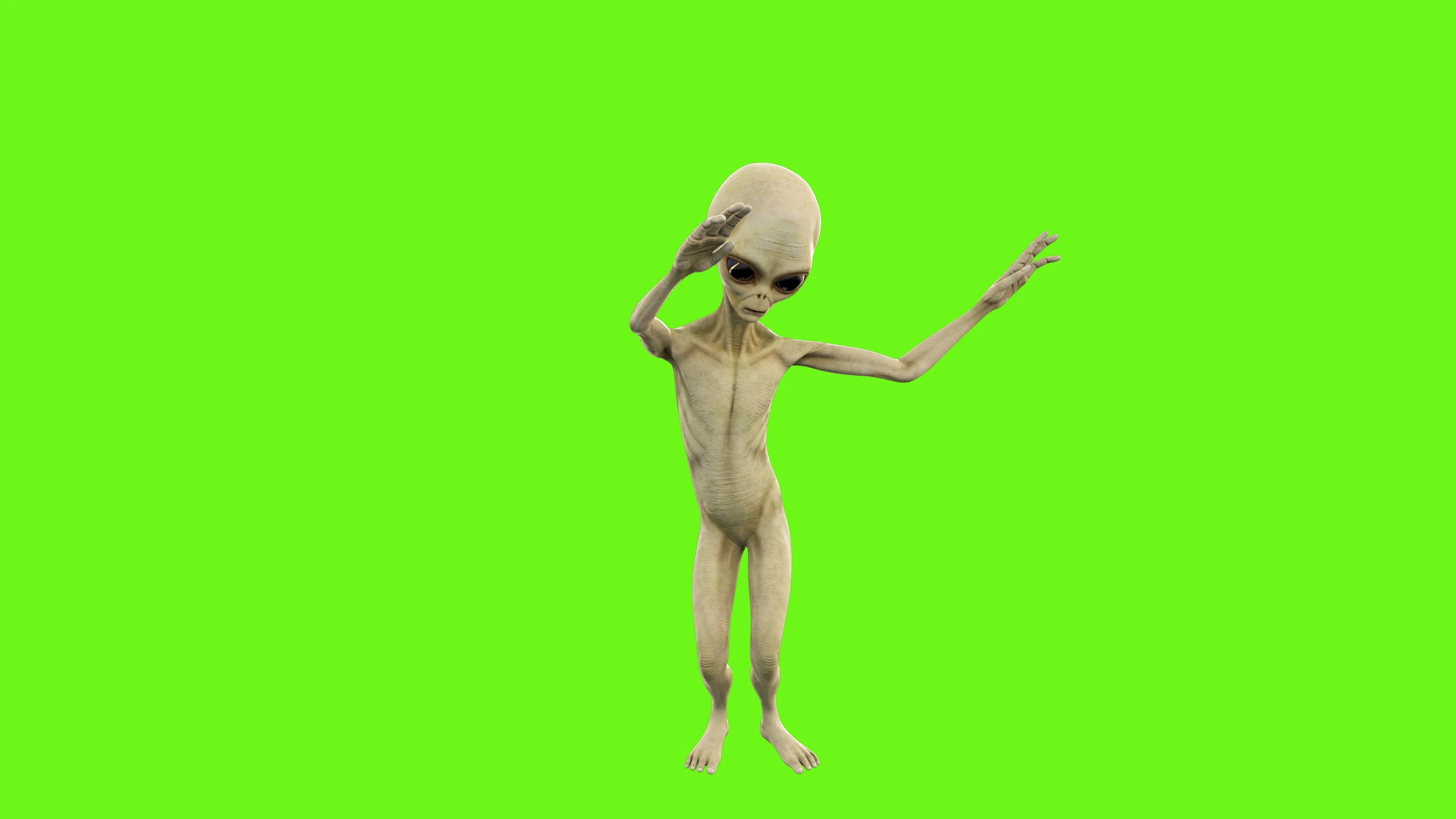 Green alien dancing gif