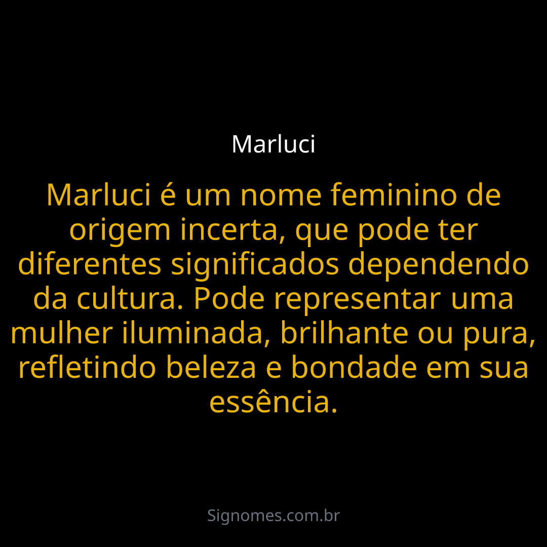 Marluce significado