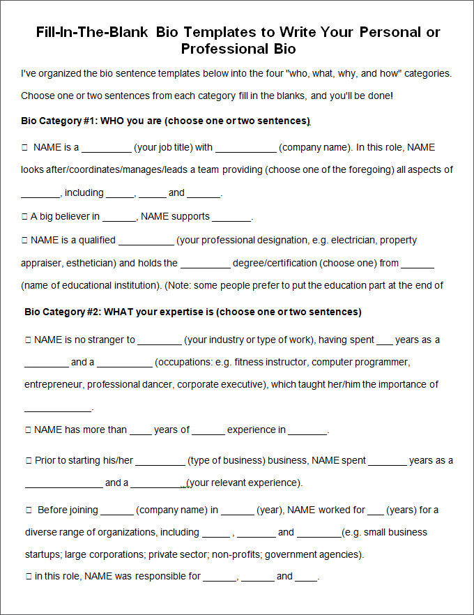 28 Biography Templates Doc Pdf Excel Free Premium Templates