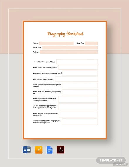 28 Biography Templates Doc Pdf Excel Free Premium Templates