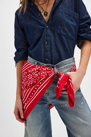 Embracing Summer Vibes with Free People Bandana Print Jeans