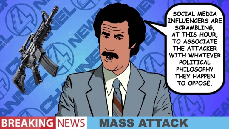 ﻿2> SOCIAL MEDIA INFLUENCERS ARE SCRAMBLING_ AT THIS HOUR_ TO ASSOCIATE THE ATTACKER WITH WHATEVER POLITICAL PHILOSOPHY THEY HAPPEN To OPPOSE_ BREAKING NEWS MASS ATTACK Onee