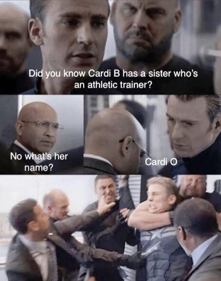 ﻿Did you know Cardi B has a sister whos an athletic trainer? No what’s her Cardi name?