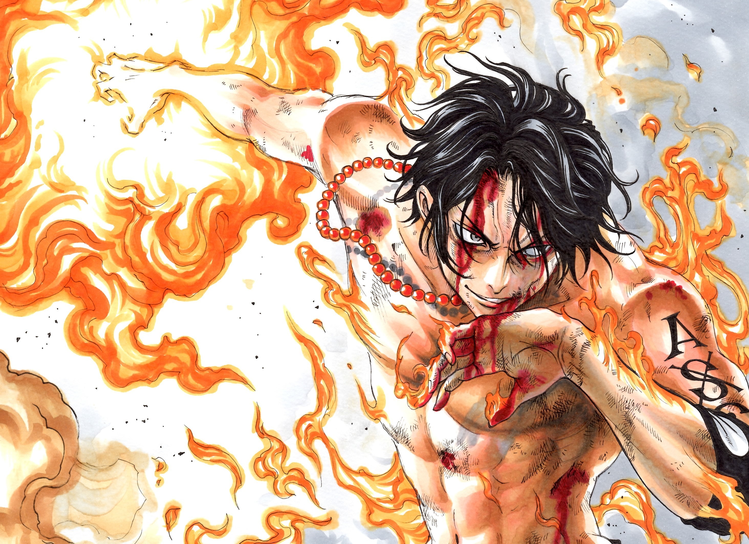 Portgas D. Ace - One Piece Hd Wallpaper | Background Image | 2927X2124 2124_x_2927_jpg