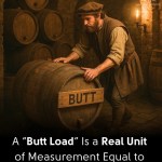 ﻿BUTT A “Butt Load” Is a Real Unit of Measurement Equal to 126 Gallons