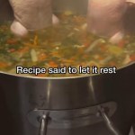 ﻿Recipe said to let it rest