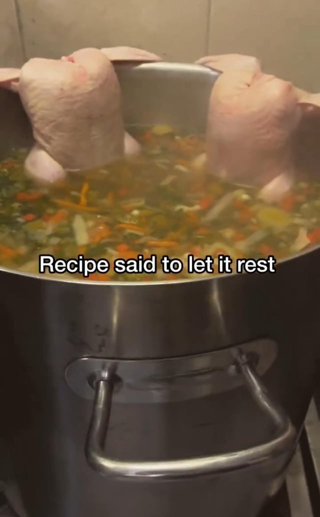 ﻿Recipe said to let it rest