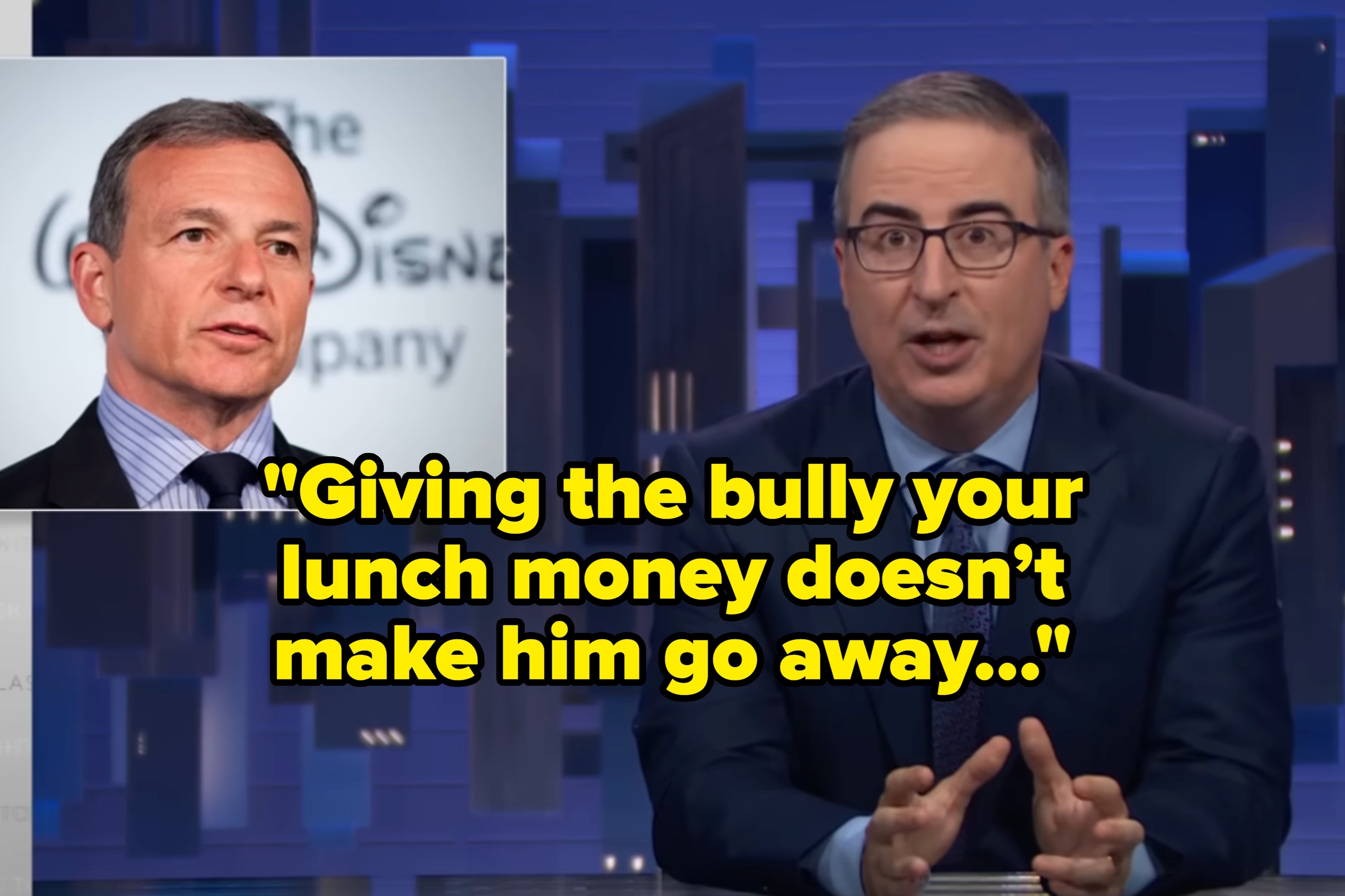 John Oliver Didn’t Hold Back When Addressing Kimmel’s Suspension