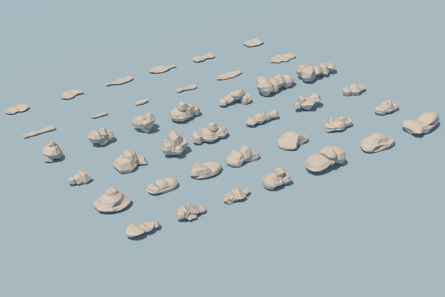 Cloud 3d Low Poly Models Craftpix Net