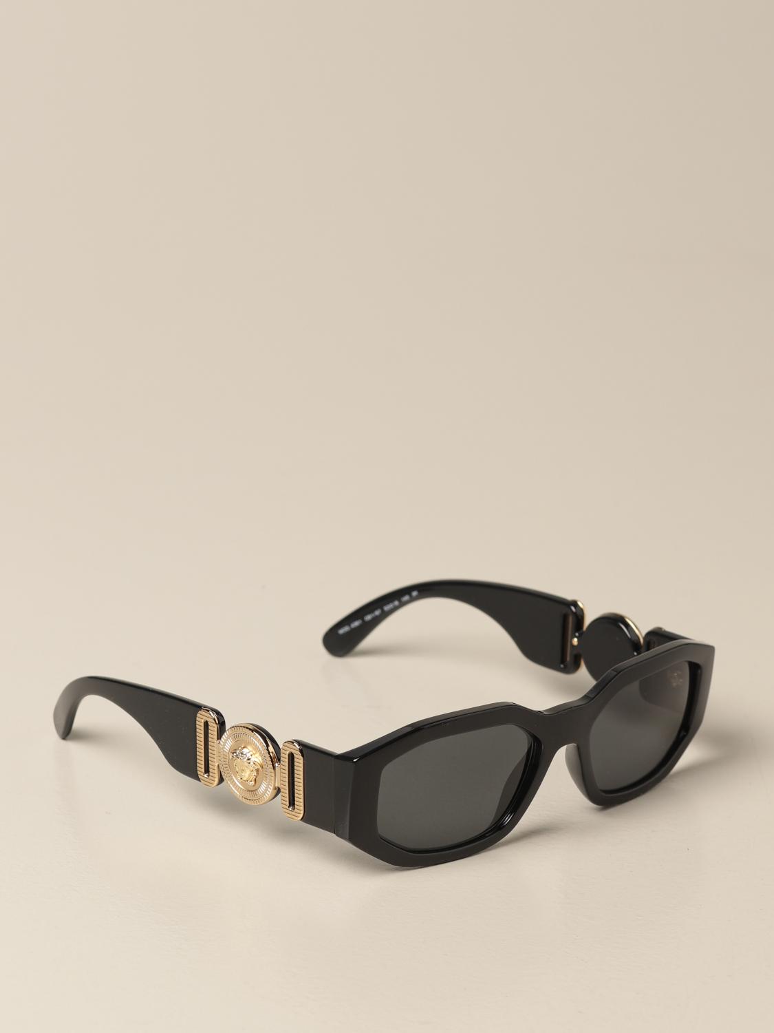 VERSACE: sunglasses in acetate with a medusa head | Glasses Versace Men Versace glasses men