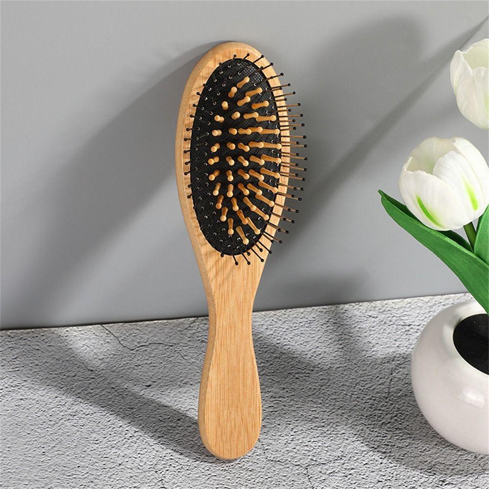 Wooden Hair Brush With Wooden Bristles