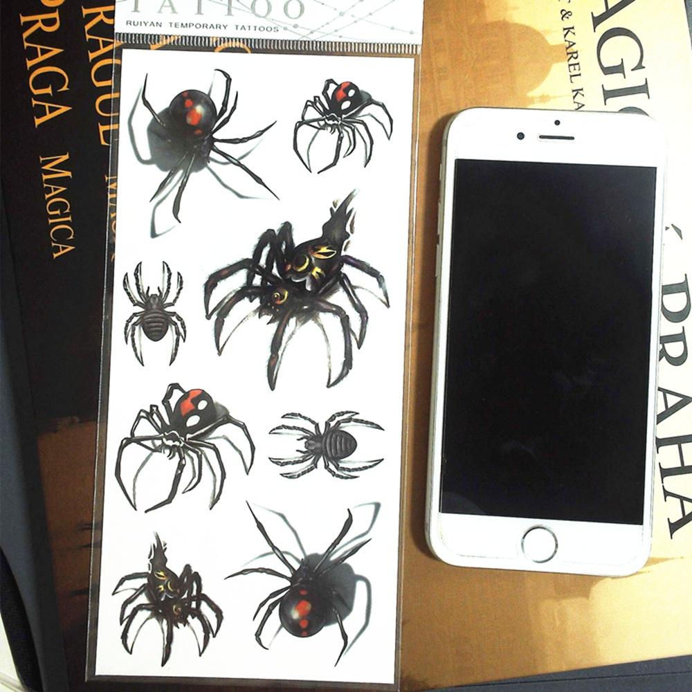 Halloween Temporary Tattoo Stickers Imperméable À L'eau 3D Spider Designs Nightclub Disco Ear Arm Faux Tatouage Acheter À Prix Bas — Livraison Gratuite, Avis Réels Avec Des Photos — Joom 1000_x_1000_jpg