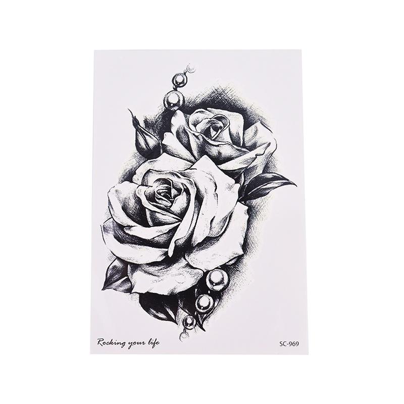 Compre 1Pc Rose Flower Tattoo Shoulder Arm Tattoo Body Art Temporary Tattoo Waterproof Cb 3C Barato — Frete Grátis, Avaliações Reais Com Fotos — Joom 800_x_800_jpg