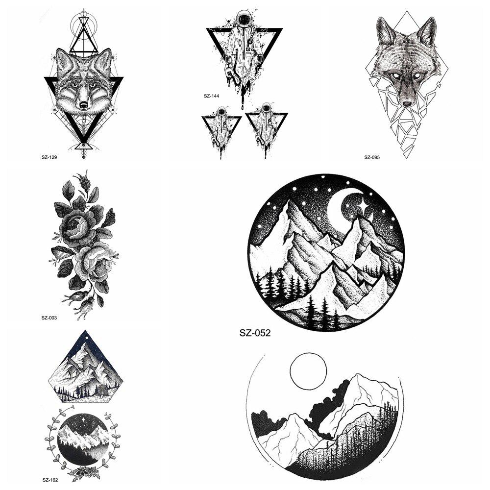 Buy 1Pc Geometric Temporary Tattoo For Men Stickers Art Painting Tatoos Arm Sketch Flower Moon Astronaut At Affordable Prices — Free Shipping, Real Reviews With Photos — Joom 1000_x_1000_jpg