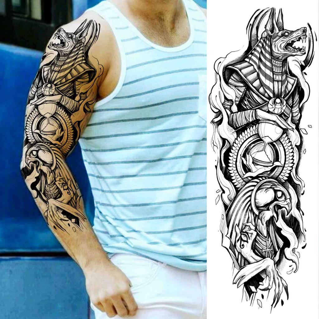 Compre Black Wolf Eagle Temporary Tattoo Sleeve For Men Women Adult Evil Eyes Maori Totem Tattoo Full Arm Fake Sticker Washable Tatoos Barato - Preço, Frete Grátis, Avaliações Reais Com Fotos — Joom 1024_x_1024_jpg