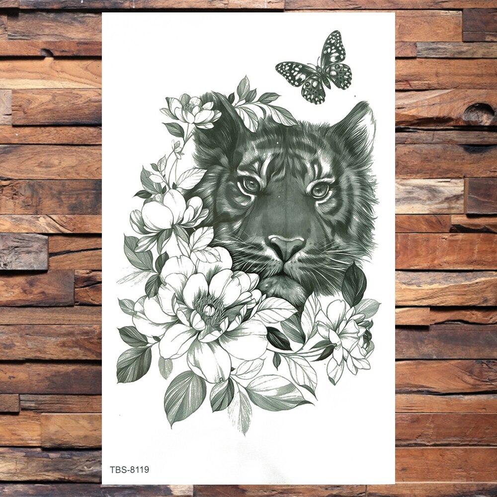 Compre Dragon Fake Temporary Tattoo For Men Women Tiger Daisy Flower Tattoos Sticker Unique Wolf Snake Rose Floral Tatoos Body Art Arm Barato — Frete Grátis, Avaliações Reais Com Fotos — Joom 1000_x_1000_jpg
