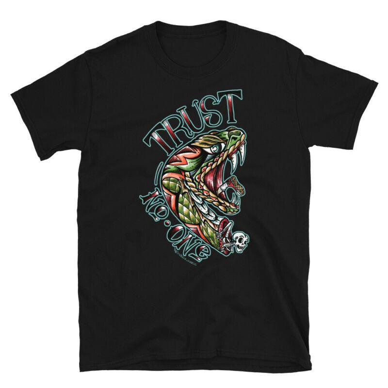 Koupit Trust No One Snake Head Traditional Tattoo Flash Men T-Shirt Tops Fun Casual Men T-Shirt Za Dobrou Cenu — Doprava Zdarma, Skutečné Recenze S Fotkami — Joom 800_x_800_jpg