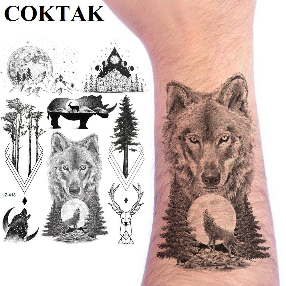 1Pc Black Wolf Tatuaggi Temporanei Per Gli Uomini Bopdy Art Arm Tattoos Fake Geometric Forest Mountain Tattoo Acquista In Modo Economico — Spedizione Gratuita, Recensioni Reali Con Foto — Joom 1000_x_1000_jpg