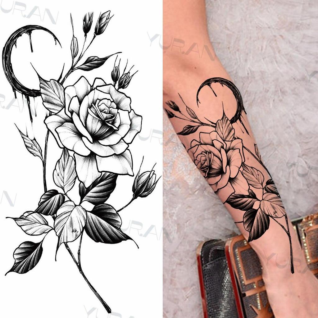 Sexy Luna Rosa Fiore Tatuaggi Temporanei Per Le Donne Ragazze Avambraccio Coscia Lotus Feather Plant Falso Adesivo Tatuaggio Impermeabile Tatoo Acquista In Modo Economico — Spedizione Gratuita, Recensioni Reali Con Foto — Joom 1024_x_1024_jpg
