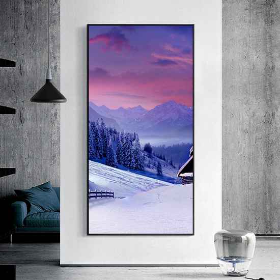 Schnee Berg Dorf Landschaft Malerei Poster Kreative Digital Druck Leinwand Malerei Hintergrund Wanddekoration Gunstig Kaufen Preis Kostenloser Versand Echte Bewertungen Mit Fotos Joom