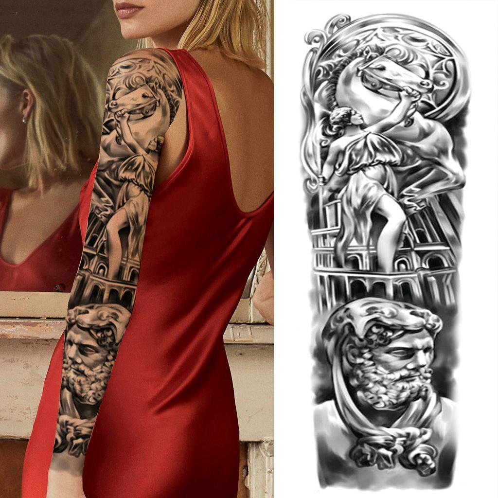 Buy Compass Flower Temporary Tattoo For Women Men Black Foeest Tiger Tattoos Sticker Sleeve Fake Disposable Covers Up Tatoos Arm At Affordable Prices — Free Shipping, Real Reviews With Photos — Joom 1024_x_1024_jpg