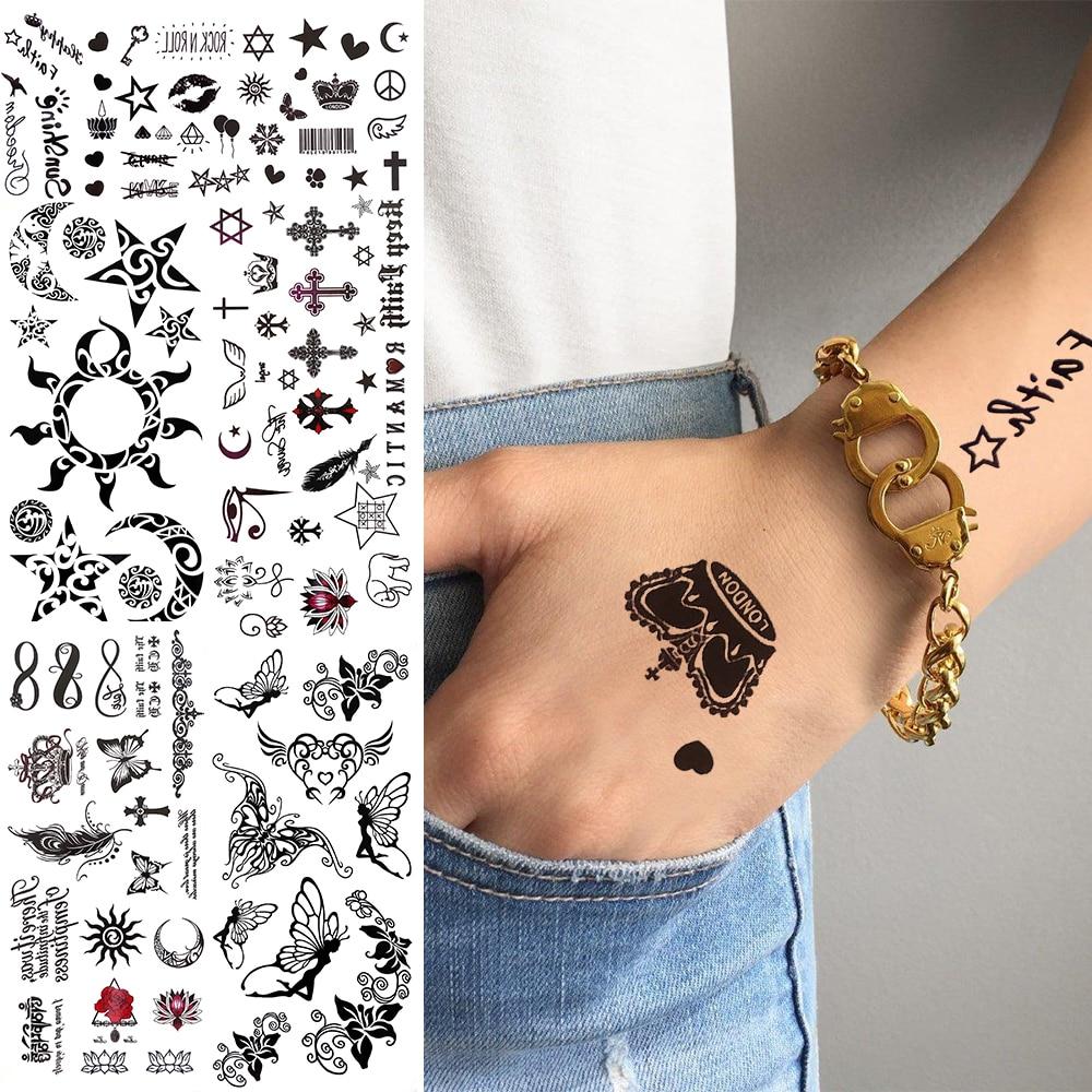 Nero Piccolo Infinito Tatuaggi Temporanei Per Bambini Donne Adulti Uomini Sole Luna Stelle Tatuaggio Braccio Trasferimento Mano Tatoos Decal Corona Acquista In Modo Economico — Spedizione Gratuita, Recensioni Reali Con Foto — Joom 1000_x_1000_jpg