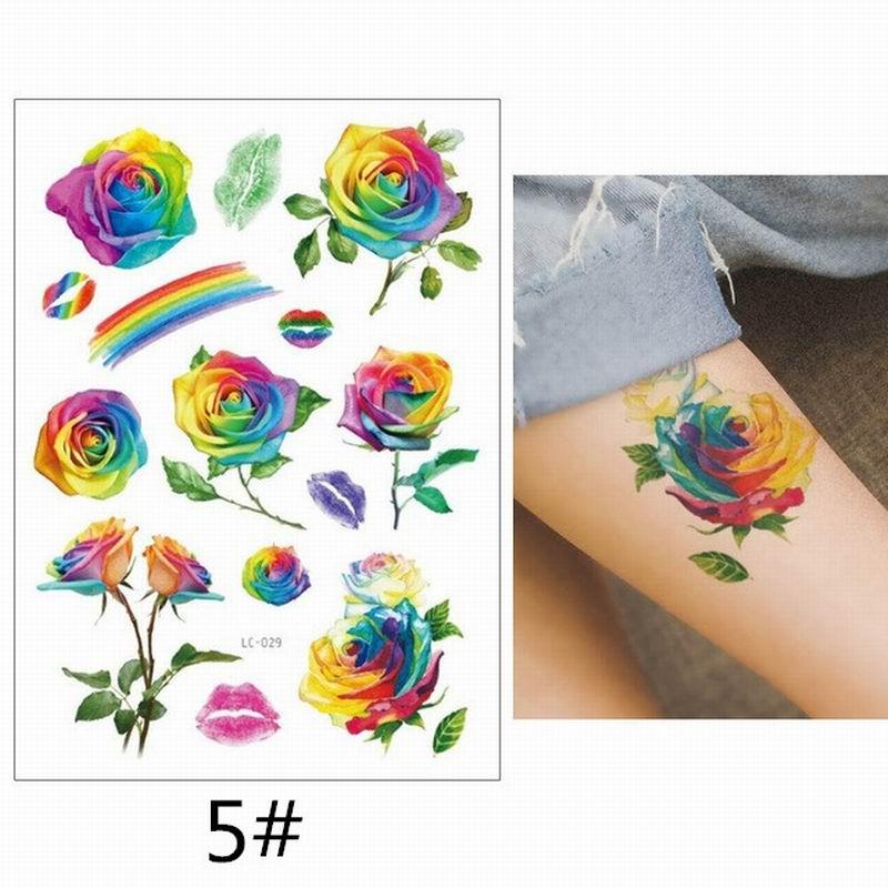 Compre Colorful 2 Pcs Art Body Temporary Lgbt Washable Disposable Waterproof Rainbow Series Tattoo Sticker Barato — Frete Grátis, Avaliações Reais Com Fotos — Joom 800_x_800_jpg