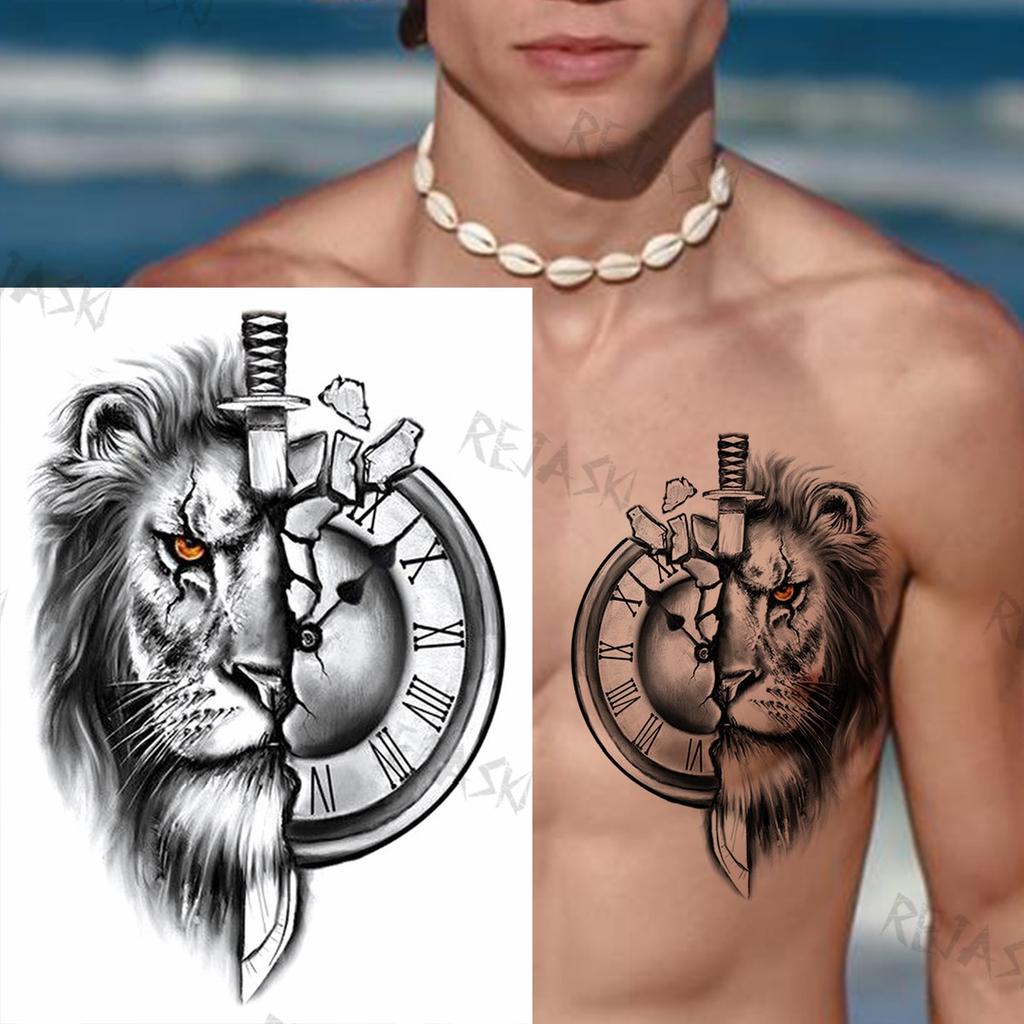 Boceto A Lápiz León Peonía Tatuajes Temporales Para Mujeres Hombres Tigre Realista Dalia Flora Tatuaje Falso Pegatina Sexy Brazo Pecho Tatoos Comprar A Buen Precio — Entrega Gratuita, Reseñas Reales Con Fotos — 1024_x_1024_jpg