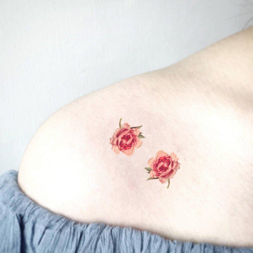 Temporary Tattoos Tiny Peony And Symbol Of Affection Gift For Plant Lover Acheter À Prix Bas — Livraison Gratuite, Avis Réels Avec Des Photos — Joom 1000_x_1000_jpg