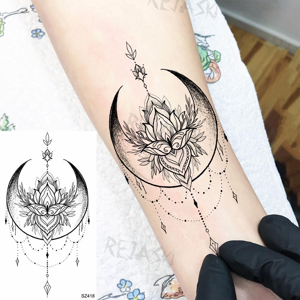 Little Black Rose Moon Temporary Tattoos For Women Kids Feather Paper Crane Fake Tattoo Sticker Waterproof Body Art Tatoos Decal Günstig Kaufen — Preis, Kostenloser Versand, Echte Bewertungen Mit Fotos — Joom 1024_x_1024_jpg