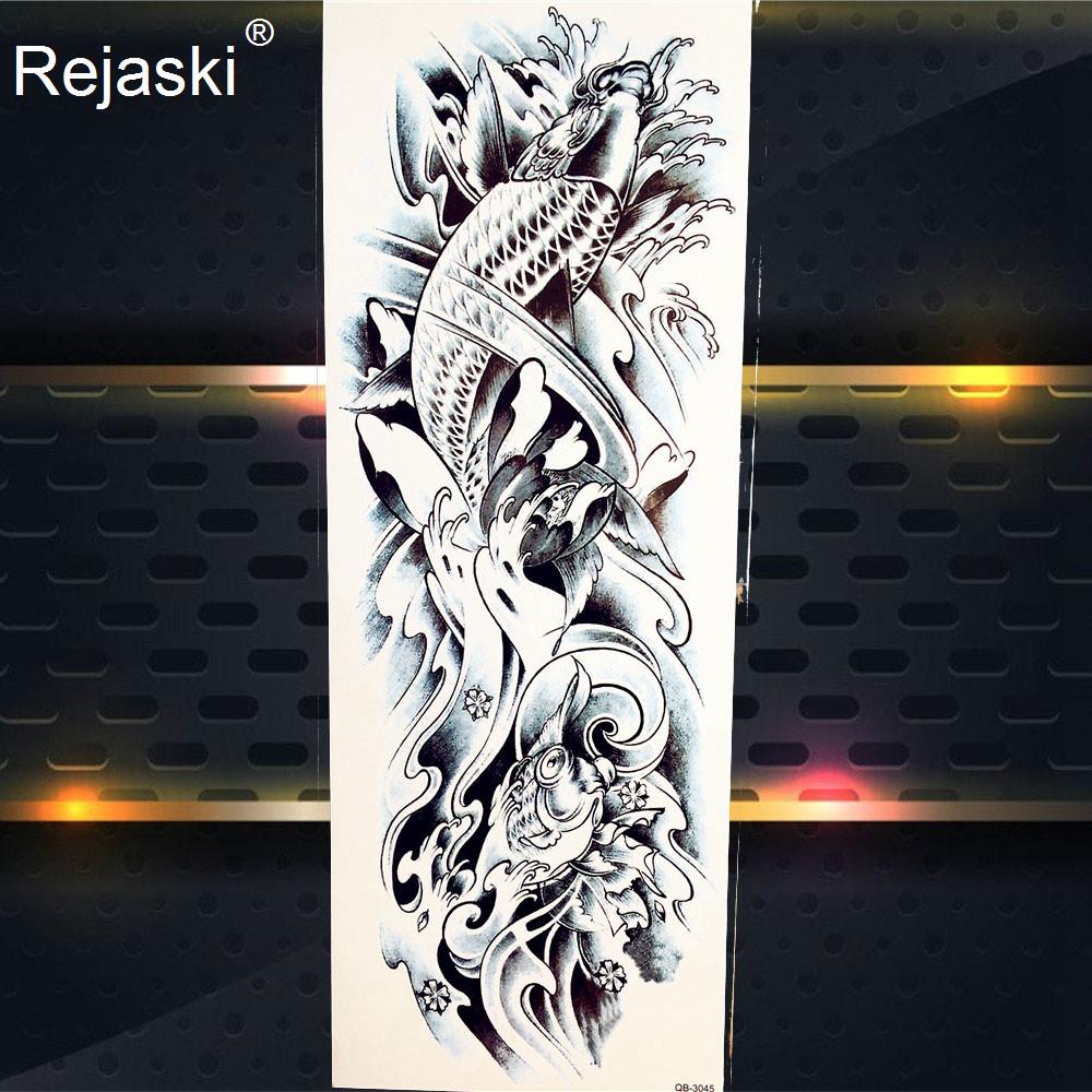 Buy 1Pc Machine Arm Totem Temporary Tatoo Full Leg Body Art Tatoo Fake Black Dragon Fox Tatoos For Women At Affordable Prices — Free Shipping, Real Reviews With Photos — Joom 1000_x_1000_jpg