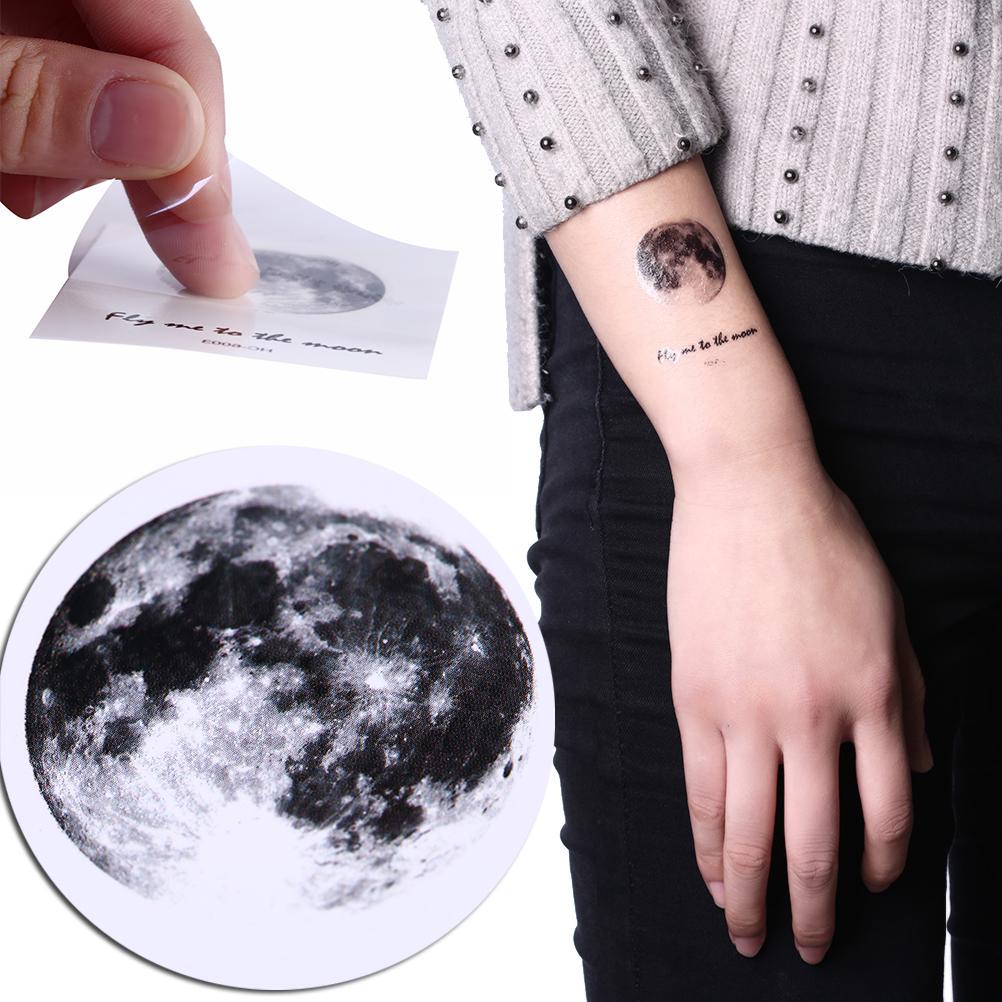 Buy Waterproof Temporary Fake Tattoo Stickers Vintage Grey Moon Earth Design Make Up At Affordable Prices — Free Shipping, Real Reviews With Photos — Joom 1002_x_1002_jpg
