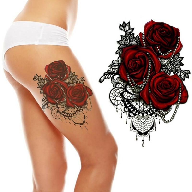 Pdpo Donne Tatuaggio Temporaneo Adesivo Grande 3D Rosa Perle Pizzo Body Art Impermeabile Acquista In Modo Economico — Spedizione Gratuita, Recensioni Reali Con Foto — Joom 800_x_800_jpg