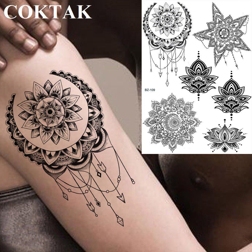 1Pc Chains Fake Jewelry Temporary Tattoos For Women Black Henna Tattoos Fake Mandala Flower Tattoos Acheter À Prix Bas — Livraison Gratuite, Avis Réels Avec Des Photos — Joom 1000_x_1000_jpg