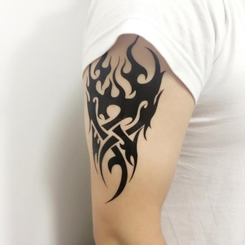 Koupit Temporary Tattoos Fire Flame Arm Fake Transfer Tattoo Stickers Sexy Men Spray Waterproof Za Dobrou Cenu — Doprava Zdarma, Skutečné Recenze S Fotkami — Joom 800_x_800_jpg