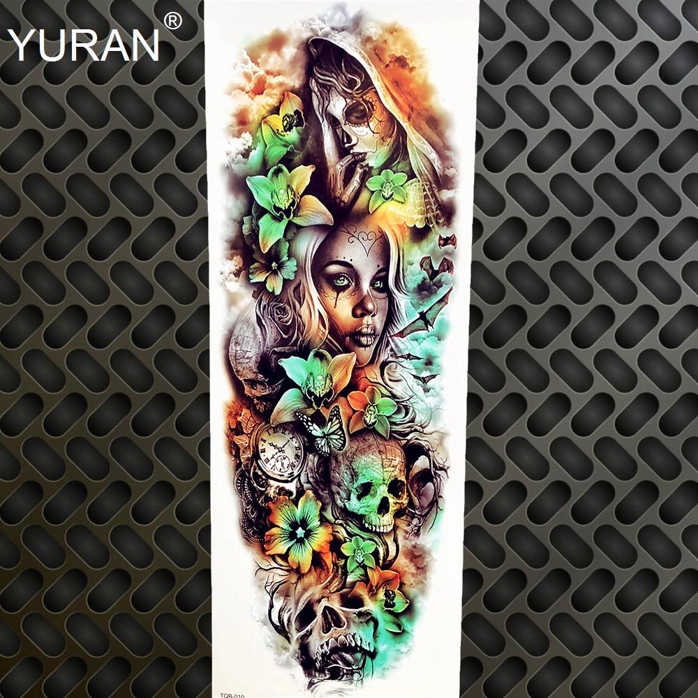 1Pc Demone Sexy Skull Long Temporary Tattoo Sticker Mask Tears Ghost Body Leg Acquista In Modo Economico — Spedizione Gratuita, Recensioni Reali Con Foto — Joom 1000_x_1000_jpg