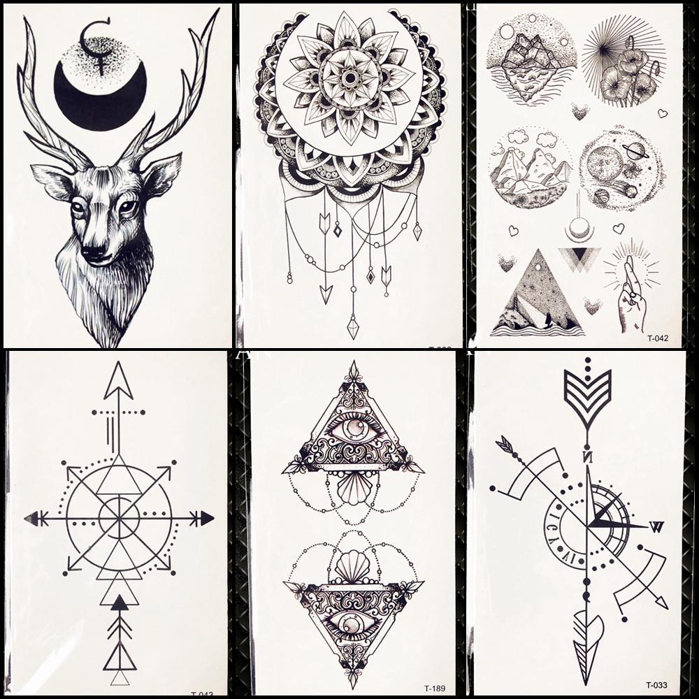 1Pc Black Temporary Tattoo For Men Pencil Sketches Deer Bracelet Tatoo Stickers Compass Pendant Fake Acheter Ć Prix Bas — Livraison Gratuite, Avis RĆ©els Avec Des Photos — Joom 1000_x_1000_jpg